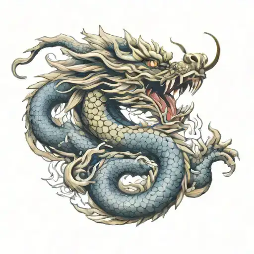 Chinese Dragon Wrapping Arm Sleeve