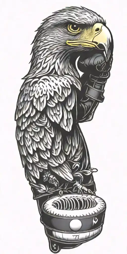 Music Notes Boxing Gloves Baseball Bat Eagle 0206