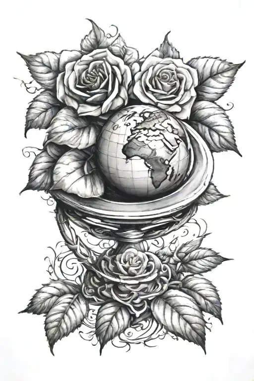 Rose With Globe
