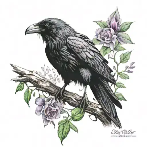 A Magnificent Raven That Gives The Secrets Of Life