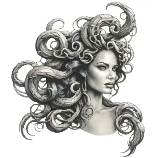 Megan Fox As Medusa Surrounded