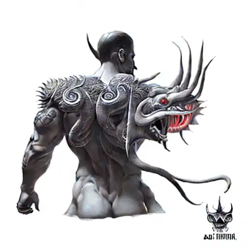 A 3D Model Of A Demon