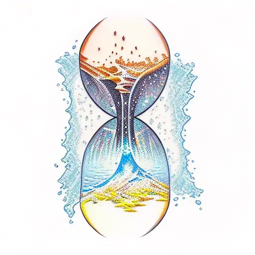Hourglass With Waterfall Inside