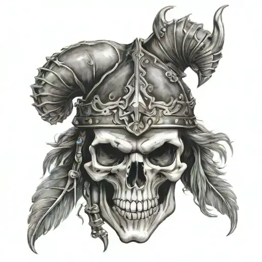 Vicking Warrior Skull