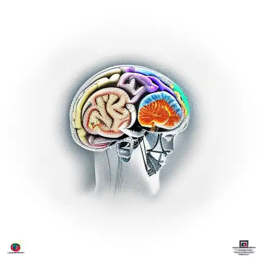 Cpu Intergrated Human Brain In Color