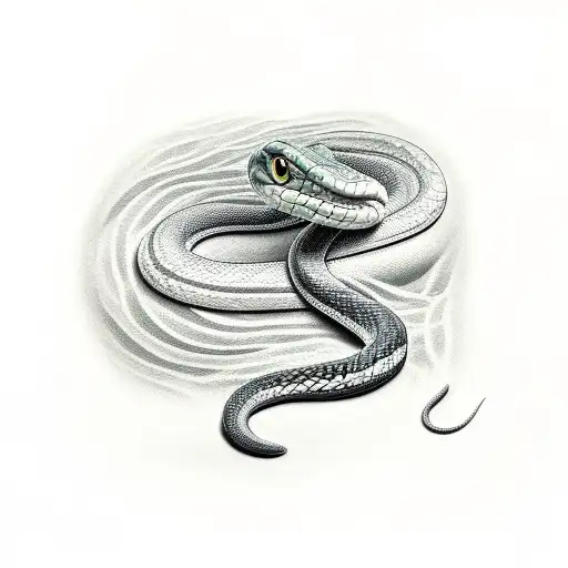 Snake On A Carya Ovata