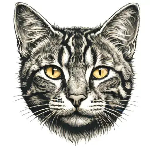 Tabby Cat Head