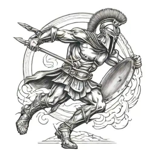 Spartan Fighting His Past