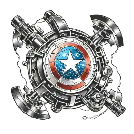 Captain America Shield Dj Turntable Style