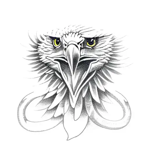 An Eagle Killing A Snake