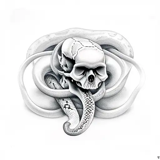 2 Snakes In A Human Skull 47