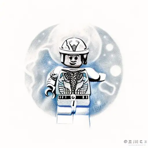 Lego Figure With Space Background
