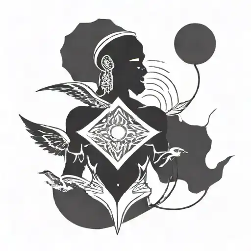 African Tattoo Jesus