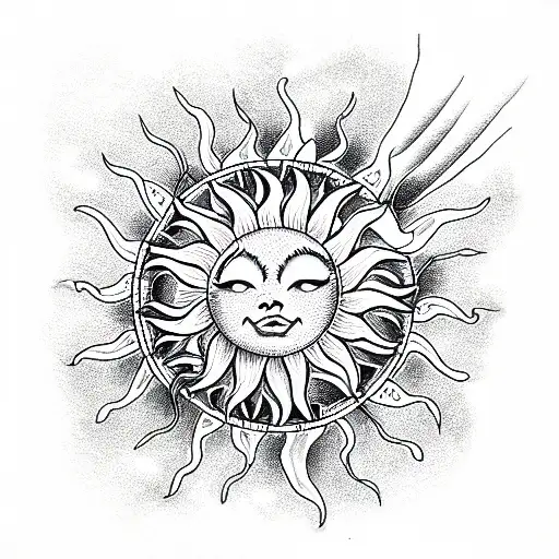 Sun With Clouds