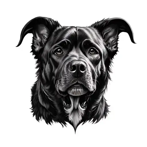 Fine Line Realism Of Cerberus Dog