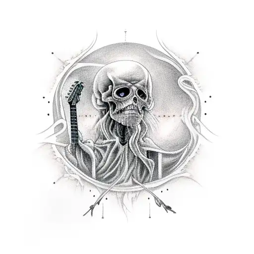 Charon The Ferryman With An Electric Guitar