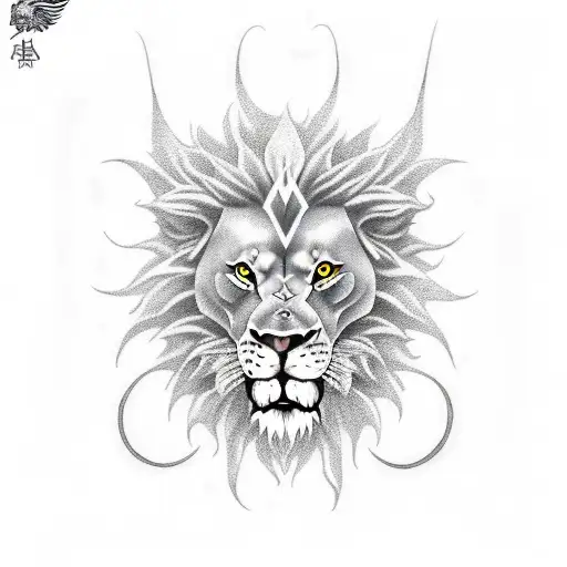 Lion Moon Star Shark Warrior