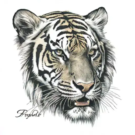 Tiger Head With The Name Mcardle Below It