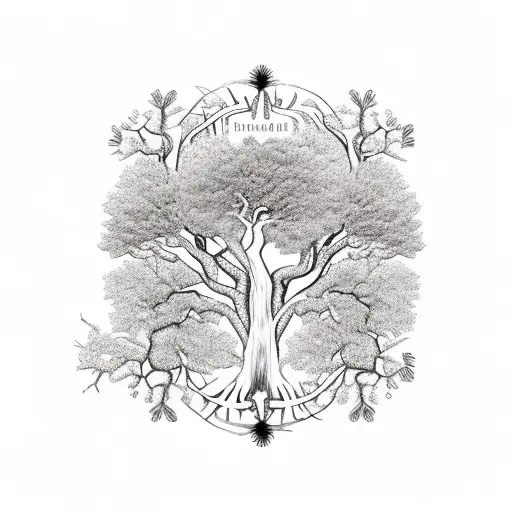 Brazilian Tree With Roots Above Ground