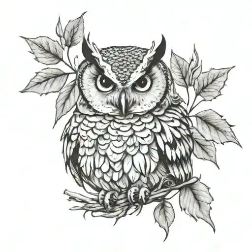 Owl Coming Out Of Shadow Leaves You