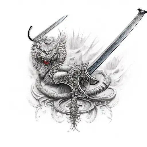 Three Sword In A Row