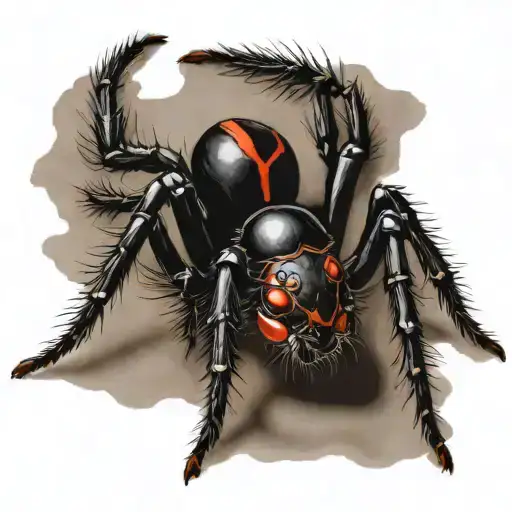 Black Widow Spider Hanging Form