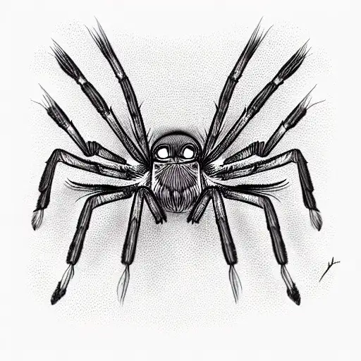 Web And Spider Birdeater