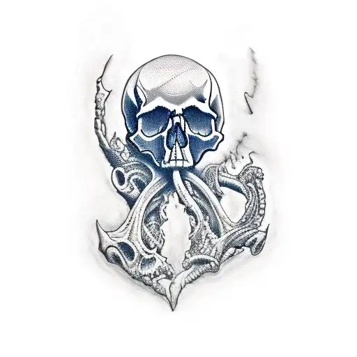 Skull With Renacentist Art