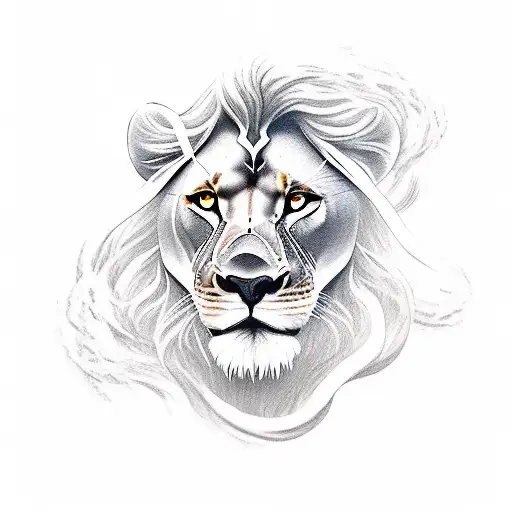 Warrior Walking A Lion