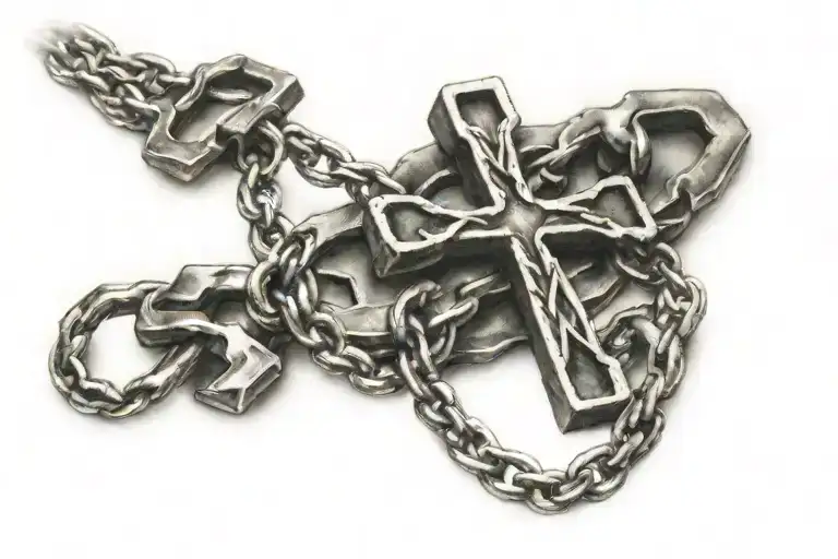 Broken Chain With Cross