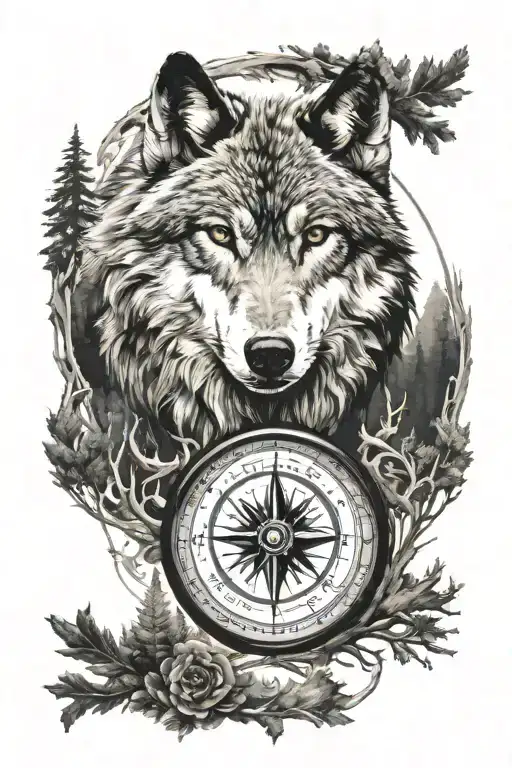 Wolf Forest Compass