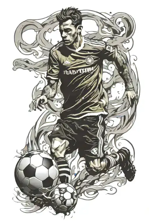 Soccer Player With Number 5