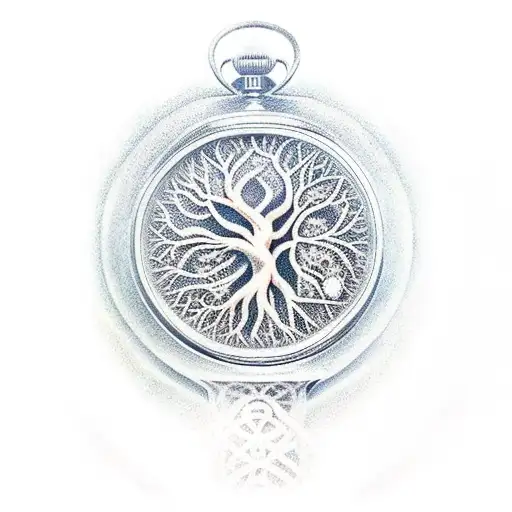 Stop Watch Inside Tree Of Life