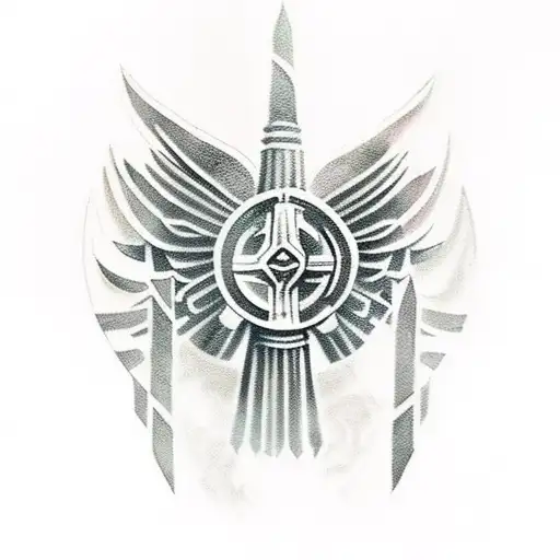 Solo Spartan Defending With Shield And Spear