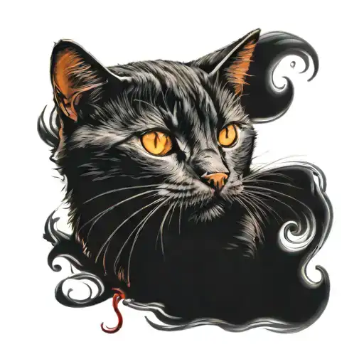 Black And Red Cat That Died