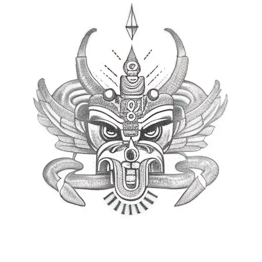 The Aztec God Quetzalcoatl Around The Arm And The Head Ends On The Back Of The Hand