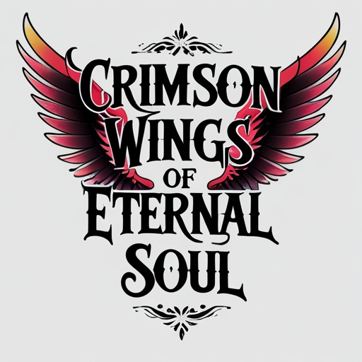 Crimson Wings of Eternal Soul Tattoo idea