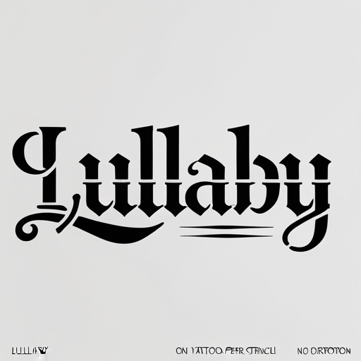 Lullaby Tattoo idea