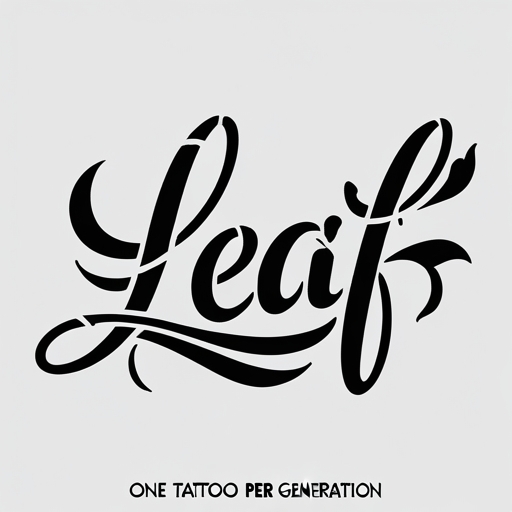 Leaf Tattoo idea