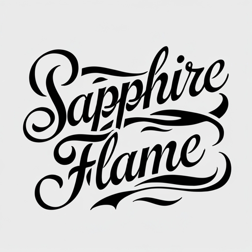 Sapphire Flame Tattoo