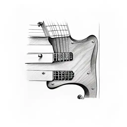 Guitar That Looks Like Its Under The Skin