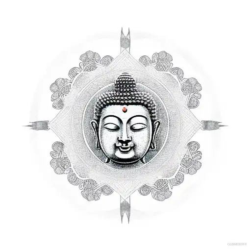 Buddha In A Circle