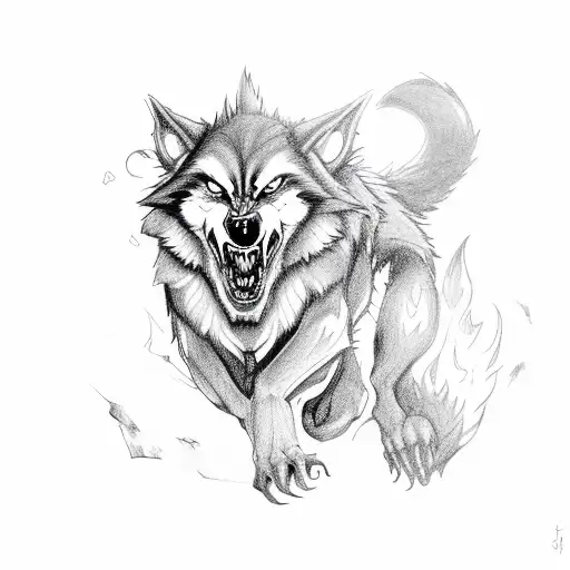 Werewolf With Fire