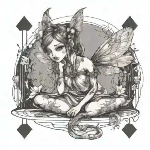 Cute And Sexy Fairy With Wings