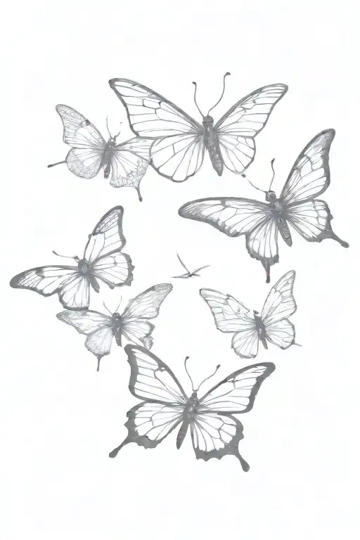 Two Butterflies One Dragonfly