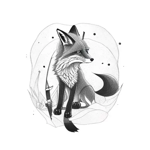 Fox With Dagger