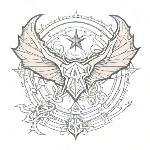 Air Force Insignia Transfromed Into A Bat