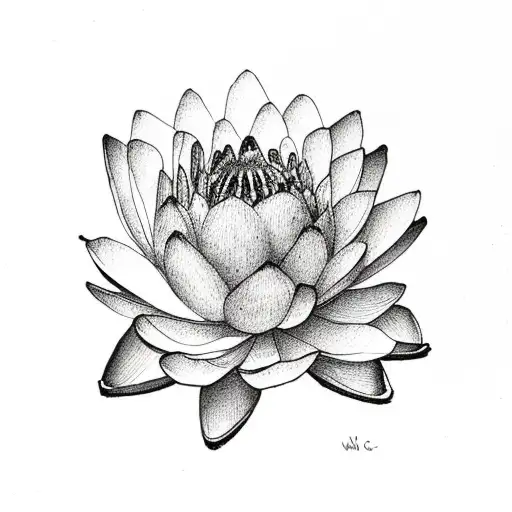 Monet Style Water Lily