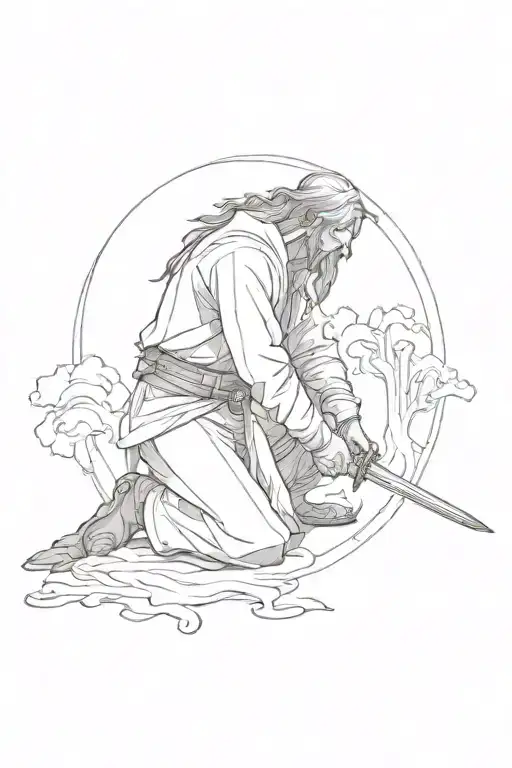 Bowing Down To God With A Sword