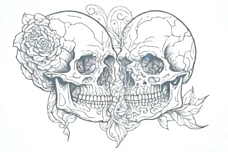 2 Skulls In Love